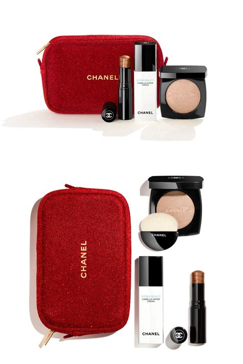 chanel make up set|chanel gift set with pouch.